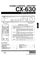 Yamaha CX-630 - Service Manual